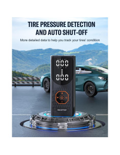 Compresor de Aire Portátil REHOTTOP Q7 160 PSI Inalámbrico 2