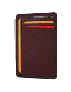 Billetera Minimalista Slim de Cuero Genuino Clifton Heritage - RFID
