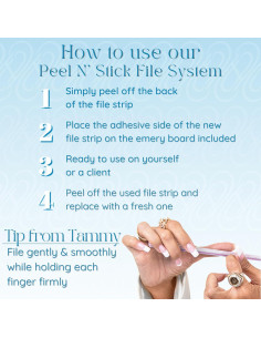 Limas para Uñas Tammy Taylor 180 Granos - Cuidado Natural 2