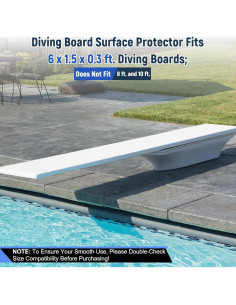 Protector de tabla de salto Green Living 1.83m antideslizante 2