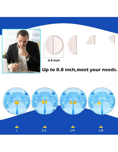 Cortador de Pastillas Portátil Nuanchu 6 Piezas 9x4x3 cm