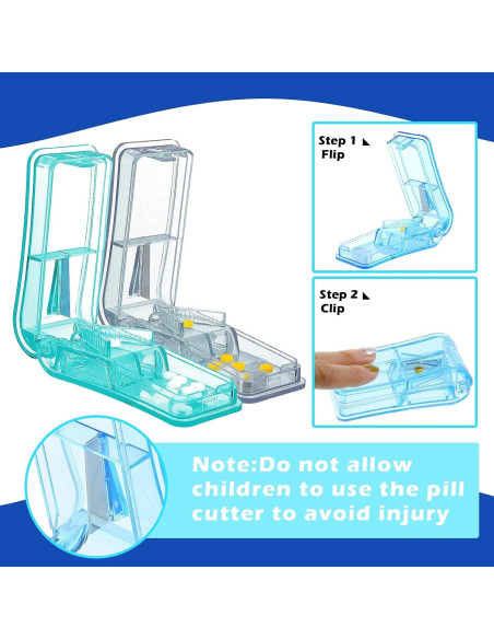 Cortador de Pastillas Portátil Nuanchu 6 Piezas 9x4x3 cm