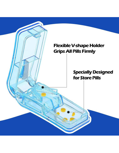 Cortador de Pastillas Portátil Nuanchu 6 Piezas 9x4x3 cm
