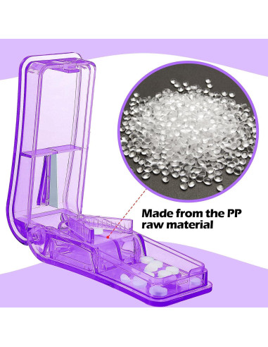 Cortador de Pastillas Portátil Nuanchu 6 Piezas 9x4x3 cm