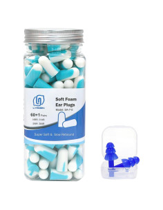 Tapones para oídos LYSIAN 60 pares 38dB para dormir y ruido