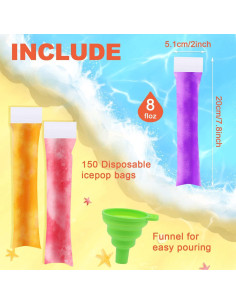 Bolsas Desechables para Paletas LOMIMOS 160PCS 5x20cm 2