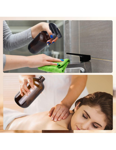 Botella de Spray de Vidrio Ámbar Wedama 480ml Ajustable