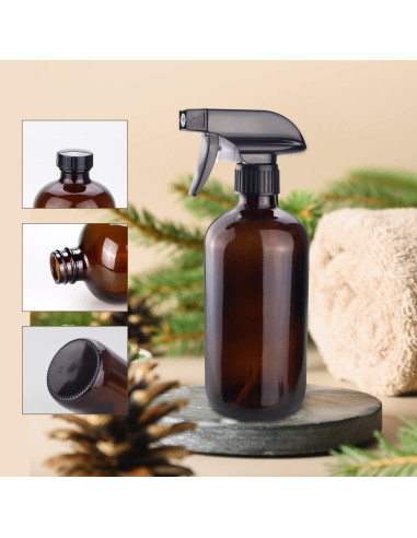 Botella de Spray de Vidrio Ámbar Wedama 480ml Ajustable