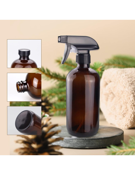 Botella de Spray de Vidrio Ámbar Wedama 480ml Ajustable