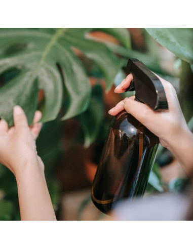 Botella de Spray de Vidrio Ámbar Wedama 480ml Ajustable