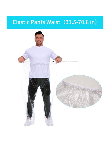 Conjunto de Impermeables Desechables 2 Paquetes Talla Grande