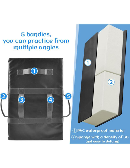 Escudo de Patada Doubleriver 40.6x60.9 cm PVC para Artes Marciales