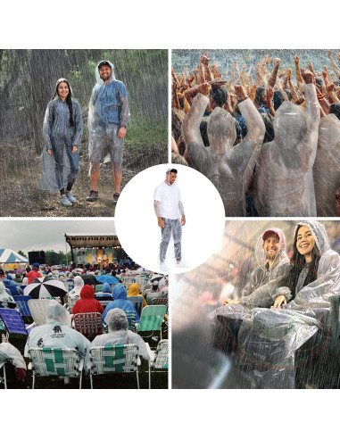 Conjunto de Impermeables Desechables 2 Paquetes Talla Grande