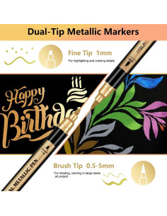 Marcadores Metálicos Ivsun 30 Colores Doble Punta 298g 2