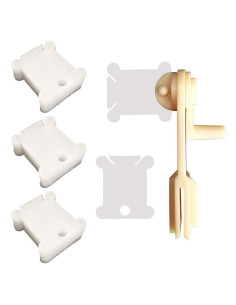 200 Bobinas de Plástico con Enrollador Sympabasic para Bordado