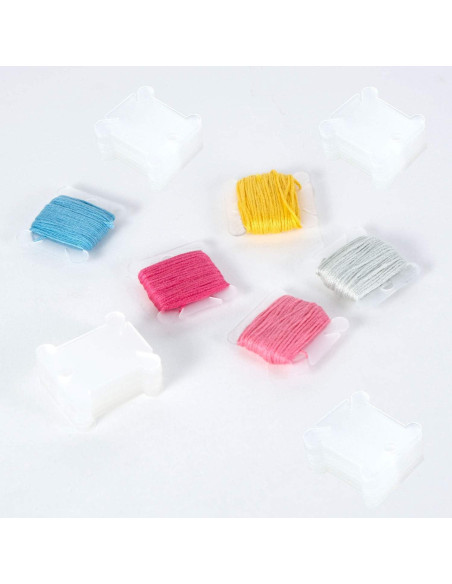 200 Bobinas de Plástico con Enrollador Sympabasic para Bordado