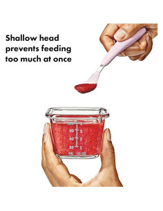 Cuchara de Alimentación OXO Tot On-The-Go - Silicona Floración 2