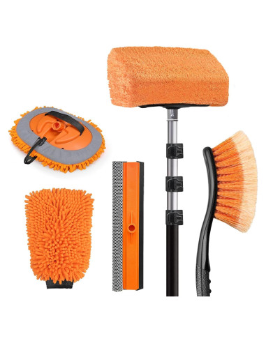 Kit de Limpieza de Autos ARTIPOLY con Poste de 3.66m