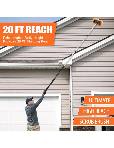 Kit de Limpieza de Autos ARTIPOLY con Poste de 3.66m