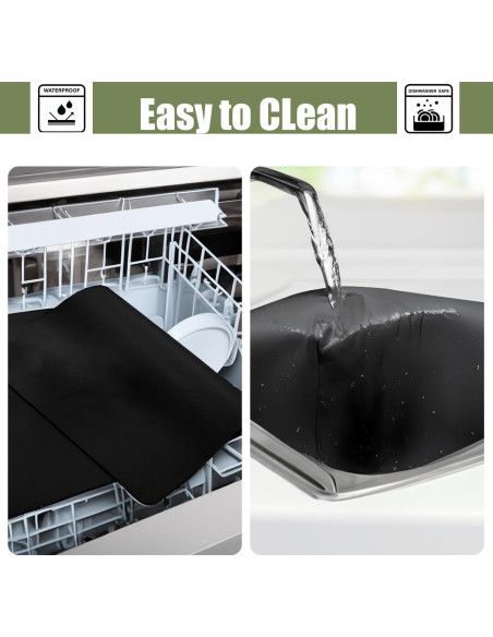 Paquete de 2 Tapetes de Silicona SAMZAREULO 40x30 cm Antideslizantes