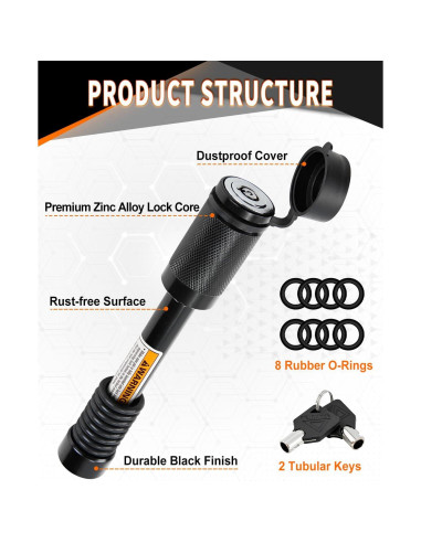 Cerradura de Enganche METOWARE para Remolque y Camiones