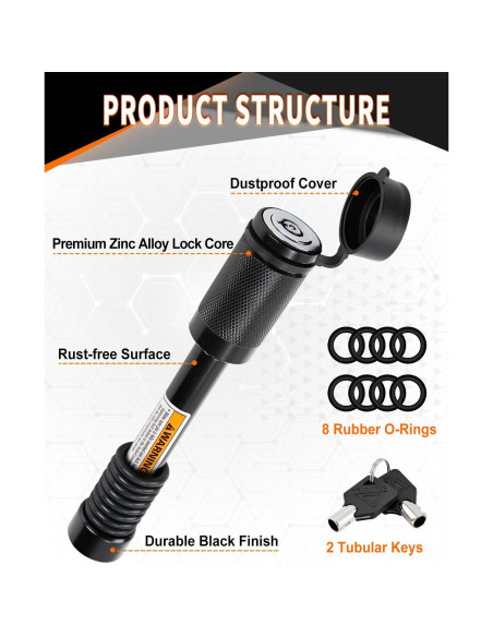 Cerradura de Enganche METOWARE para Remolque y Camiones