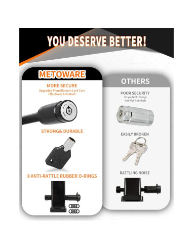 Cerradura de Enganche METOWARE para Remolque y Camiones