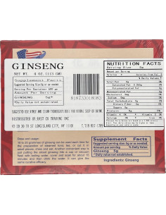 Ginseng Americano President 113.4g - Raíz Mediana de Wisconsin 2