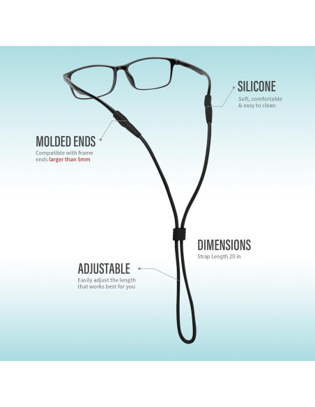 Correa Ajustable para Gafas Niños Buyisgle 50.8 cm Silicona