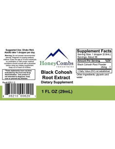 Cohosh Negro Líquido 236.6 ml - Suplemento Herbal HoneyCombs 2