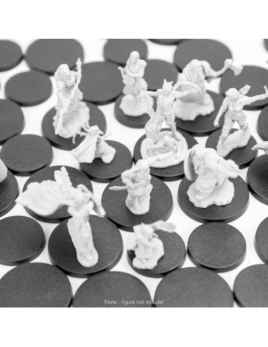 100 Piezas Bases Redondas Plástico 25mm y 32mm DisplayMore