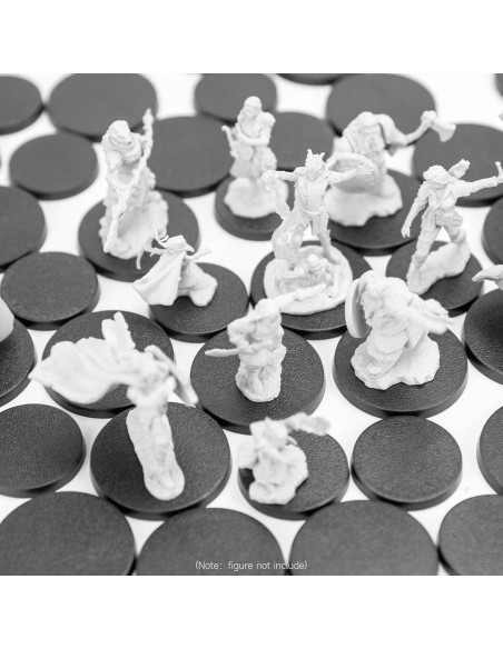 100 Piezas Bases Redondas Plástico 25mm y 32mm DisplayMore