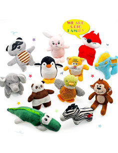 Juguetes Squeaky para Perros SHARLOVY - Paquete de 12 Peluches 2