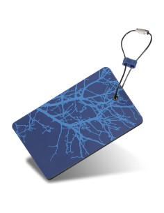 Etiqueta de Equipaje Lewis N. Clark ID90BLU Ramas Azules 10.8x6.35cm