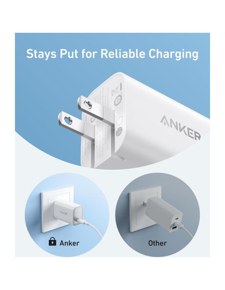 Cargador Anker Nano 100W Tipo C Plegable Negro con Cable 1.8m