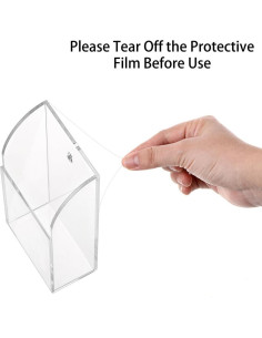 Soporte de Control Remoto Hipiwe Acrílico Transparente 1 Compartimento 2