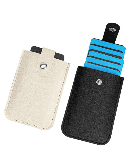 Paquete de 2 Carteras Slim Adorila de Cuero Vegano