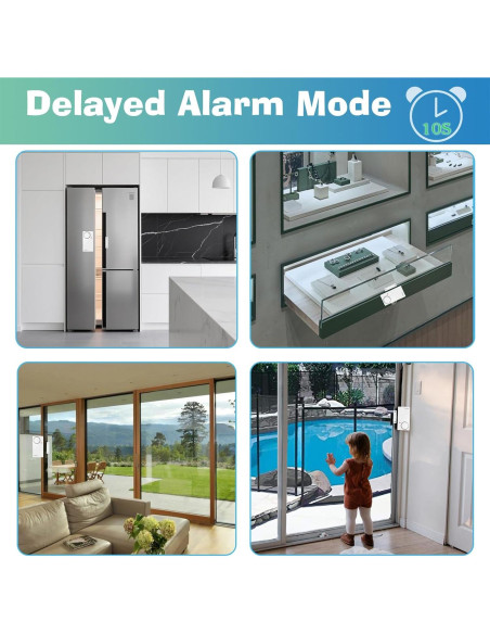 Alarma de Puerta HENDUN SF03RP Inalámbrica 110 dB con Control Remoto