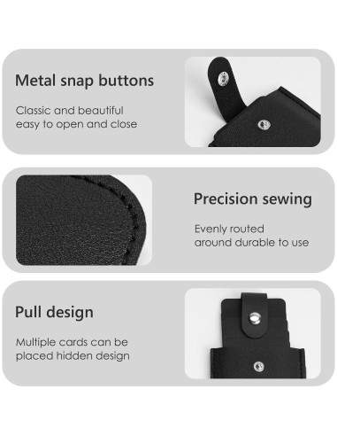 Paquete de 2 Carteras Slim Adorila de Cuero Vegano