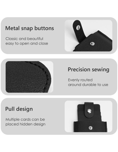 Paquete de 2 Carteras Slim Adorila de Cuero Vegano