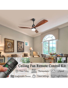 Control Remoto Termostático HD3 para Ventilador de Techo Hampton Bay 2