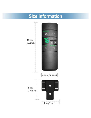 Control Remoto Termostático HD3 para Ventilador de Techo Hampton Bay