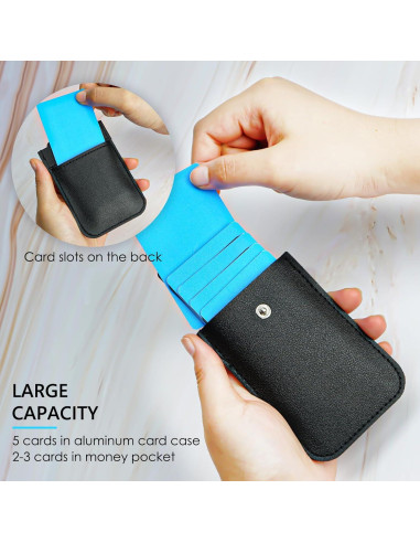 Paquete de 2 Carteras Slim Adorila de Cuero Vegano