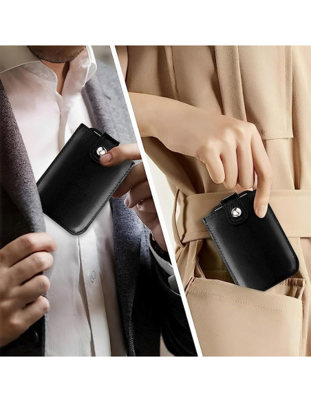 Paquete de 2 Carteras Slim Adorila de Cuero Vegano