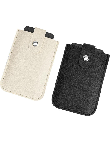 Paquete de 2 Carteras Slim Adorila de Cuero Vegano