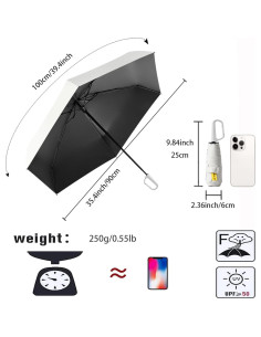 Paraguas Plegable Mini Travel Bifrost Erised UV 50+ 25cm 2