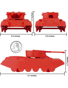 Tanques Antiaéreos BMC Classic Payton 4pc Rojo Verde 2