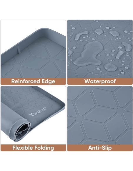 Alfombrilla Bajo Fregadero BALEINE 55.88x71.12cm Silicona Azul