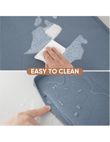 Alfombrilla Bajo Fregadero BALEINE 55.88x71.12cm Silicona Azul