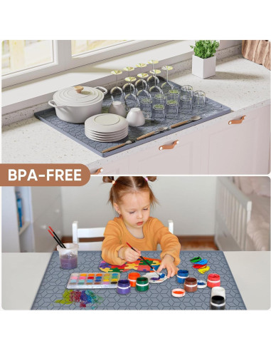 Alfombrilla Bajo Fregadero BALEINE 55.88x71.12cm Silicona Azul